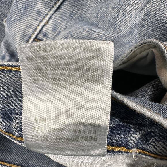 Levis 505 Jeans Mens 36x30 Blue Regular Fit Denim Medium Wash Classic Zip Fly - Picture 10 of 13